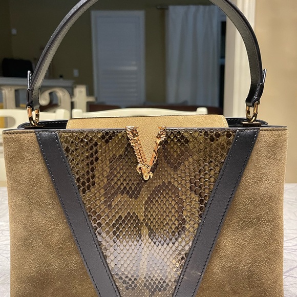 Versace Virtus Python Handbag - Authentic - Picture 7 of 11